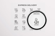 Express Delivery | 16 Thin Line Icon, an Outline Icon by Alex Blogoodf (Thumbnail 10 of 11)