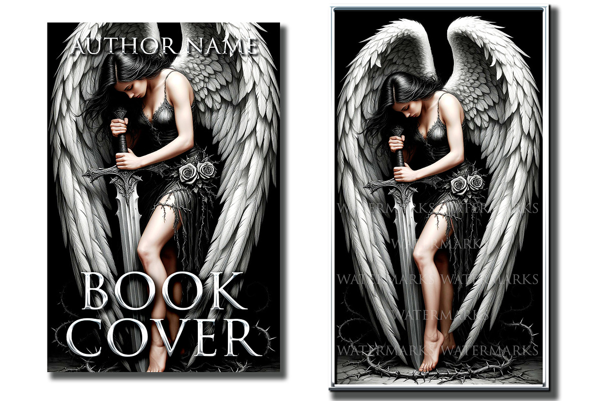 Fantasy pre-made bookcover, poster, a Graphic by JuliaStarArt-FantasyHome