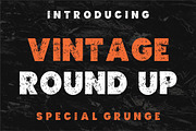 Vintage Round Up, a Font by Limited.studio (Thumbnail 1 of 6)