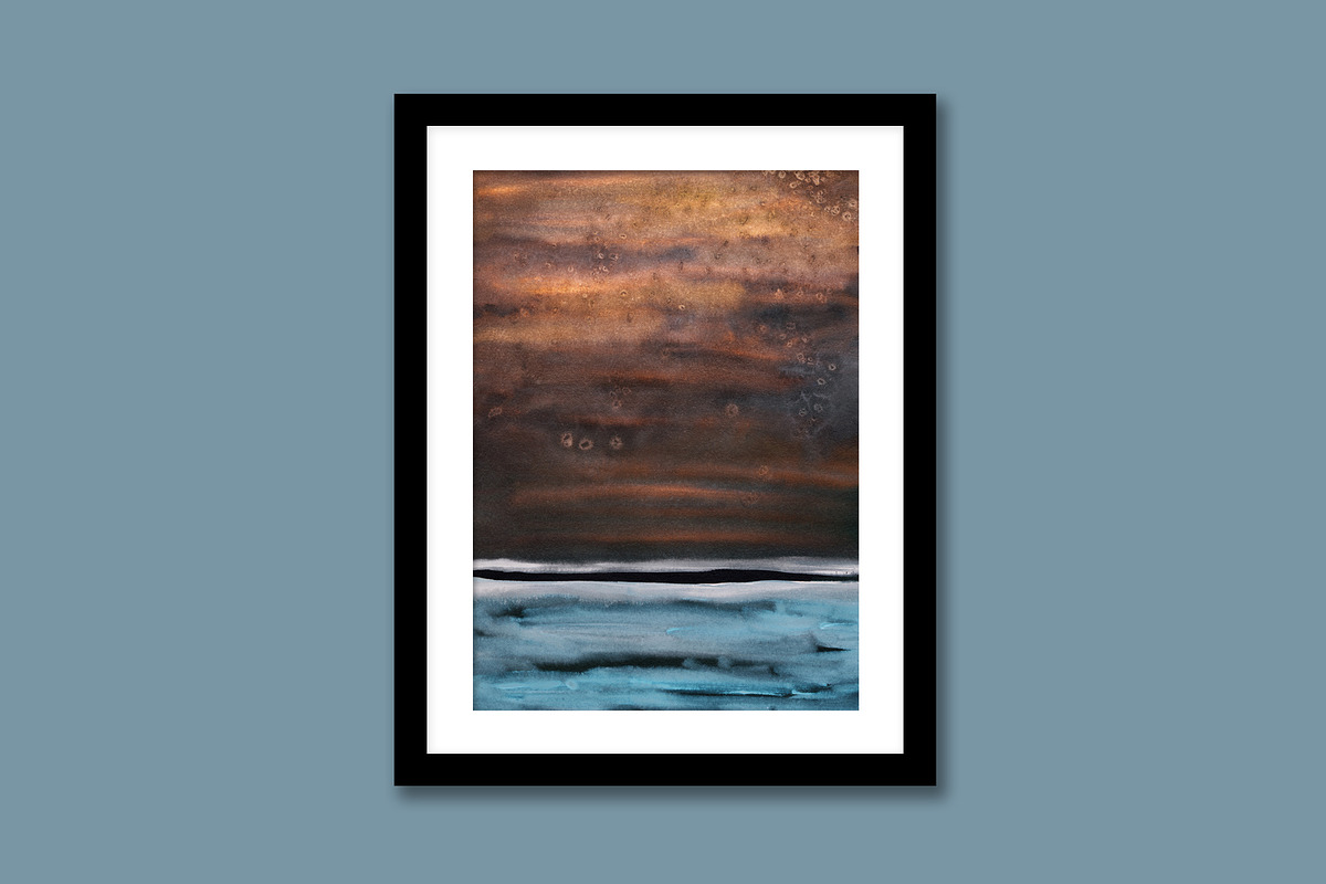 Dark Side, Watercolor Landscapes, a Background Graphic by Marmoris.Arts (Photo 10 of 16)