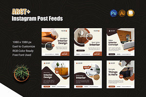 ARCT - Instagram Post, a Social Media Template by Esensifiksi.studio