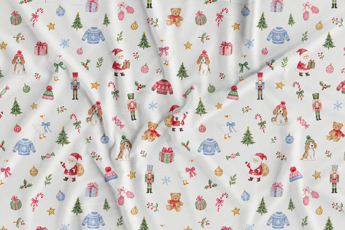 Quirky Christmas Patterns Bundle, a Pattern Graphic by Olya Creative (Photo 16 of 19)