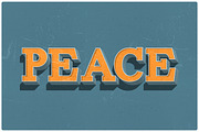 3D Retro Text Styles for Photoshop, a Layer Style Add-On by Creativenauts (Thumbnail 3 of 5)