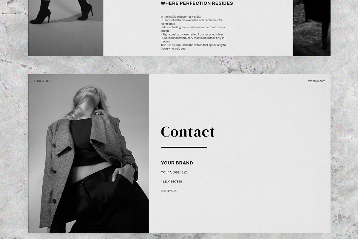 Black and White Fashion Presentation, a Presentation Template by Boris Cupac (Photo 7 of 7)