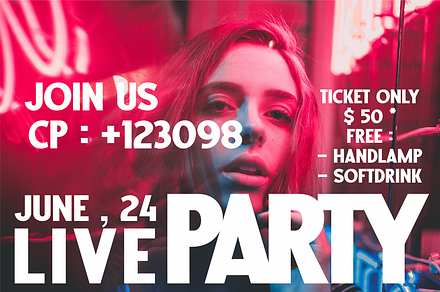 Mifont Party Live Music Font, a Sans Serif Font by Monoletter Studio