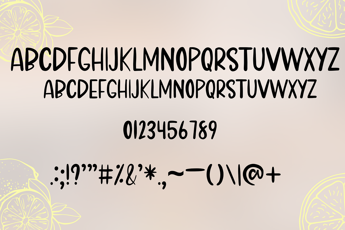 Bageri Lemon, a Handwritten Font by nongnuchpolyiam1 (Photo 7 of 7)