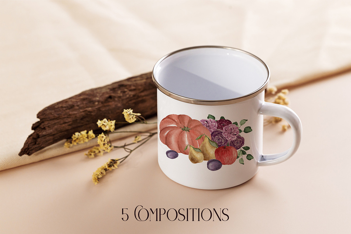 Dramatic Autumn Magenta Flowers, a Seasonal Illustration by Catch the Dream Art (Photo 5 of 8)