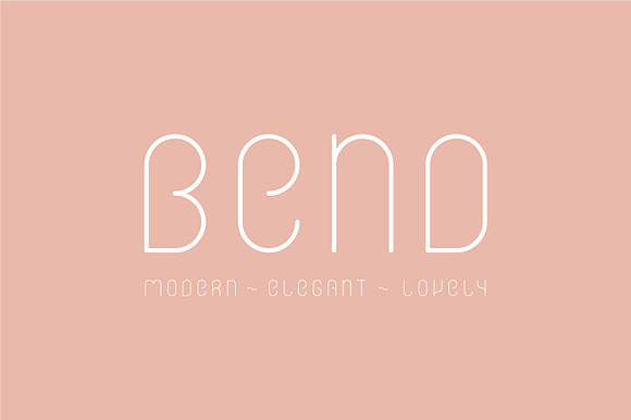 Bend Font preview 7