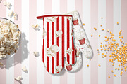 Popcorn watercolor clipart, a Food Illustration by Alena Sid (Thumbnail 11 of 13)