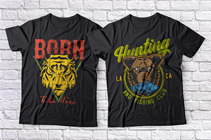 Wild Animals 10 T-shirt Designs