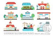 Transportation clipart, an Object Graphic by Lexi Claus (Thumbnail 3 of 12)