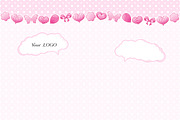 SET / 5 / Child pink templates, a Decorative Illustration by Nadin_Lebedeva (Thumbnail 7 of 7)