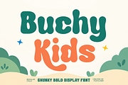 Buchy Kids - Playful Groovy Font, a Serif Font by Font Liner (Thumbnail 1 of 10)