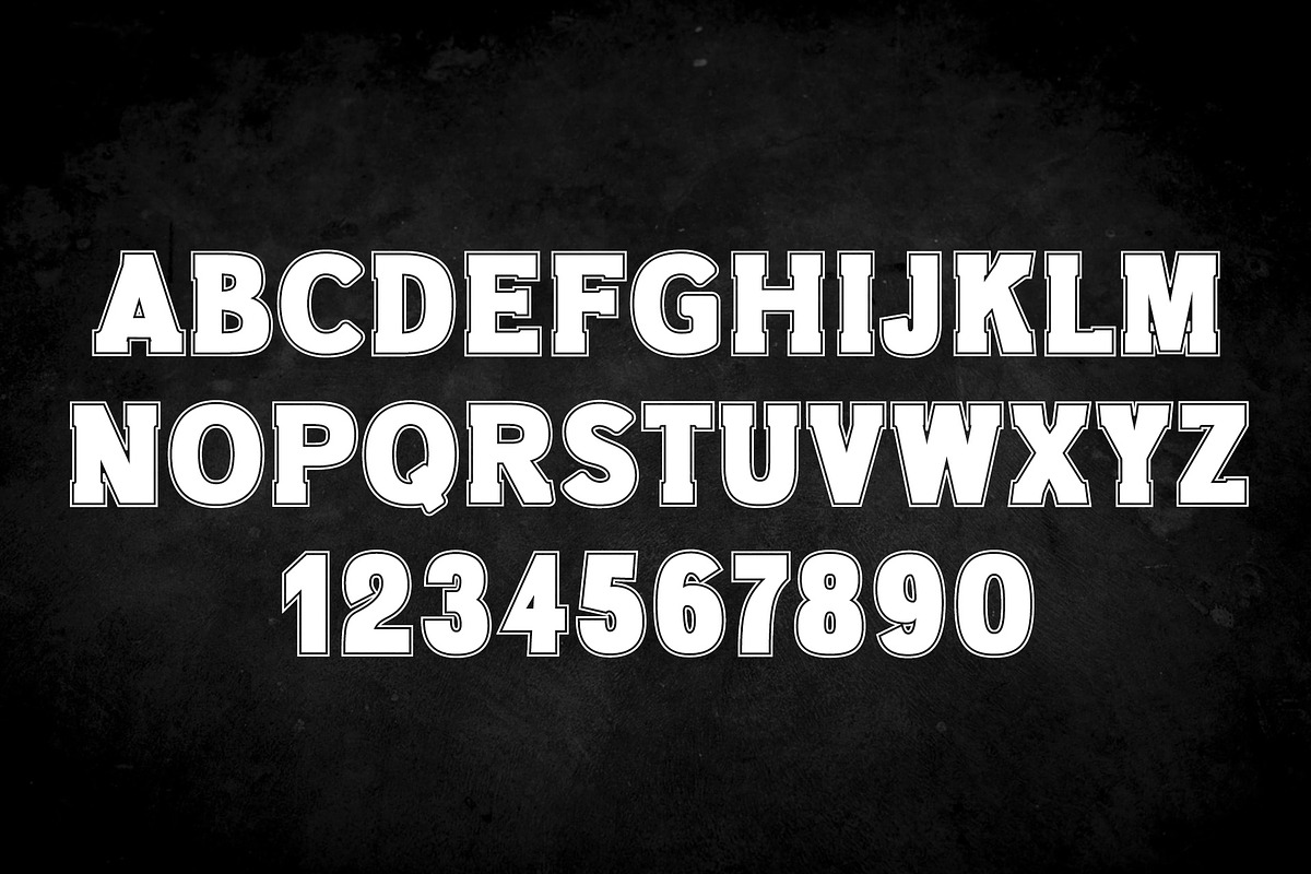 College Sport Font, a Slab Serif Font by vladocar (Photo 7 of 7)