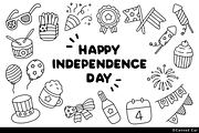 4th July Happy Independence Day, an Outline Icon by Canned Cat (Thumbnail 2 of 5)