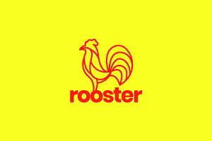 Poultry Animal Chicken Rooster Logo