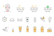 Sun protection icons, an Icon by mayrum (Thumbnail 3 of 3)