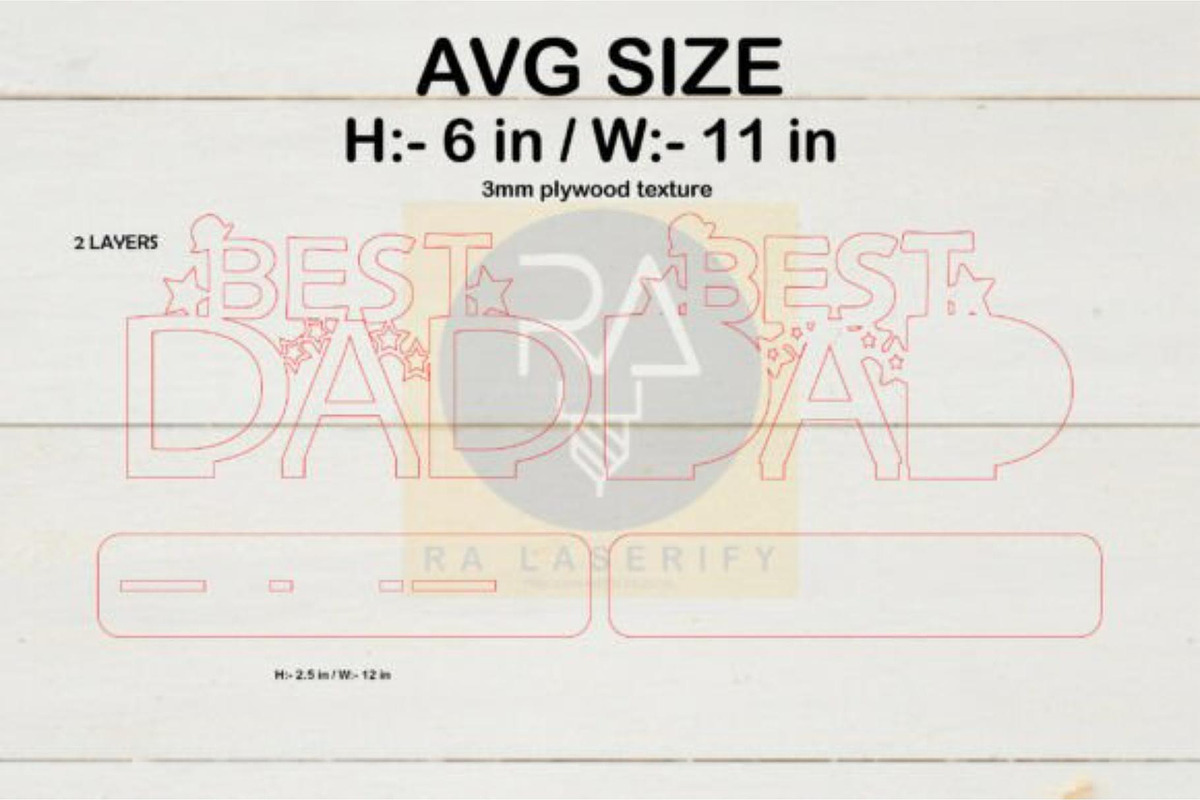 Dad Photo Frame SVG | Father's Day, an Object Graphic by Akrinity Digital (Photo 3 of 3)