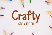 Crafty Font, a Handwritten Font by LivelyAutumn11.11 (Thumbnail 1 of 4)