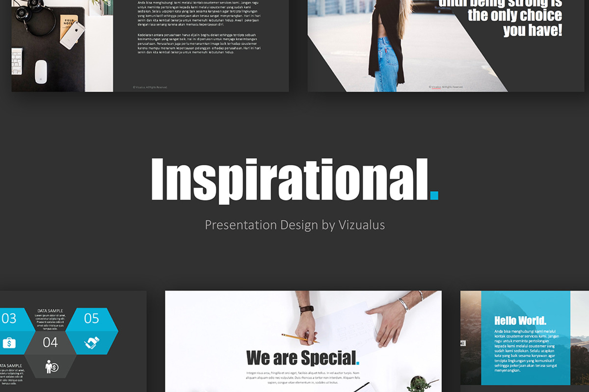 Inspirational Powerpoint Template, a Presentation Template by Vizualus (Photo 1 of 9)