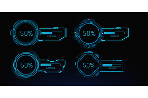 Hud interface frames, loading, an Illustration by art PVP - market