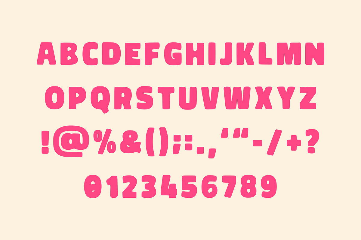 Chunky Bold – Fun Kids Font, a Sans Serif Font by Limited.studio (Photo 5 of 5)