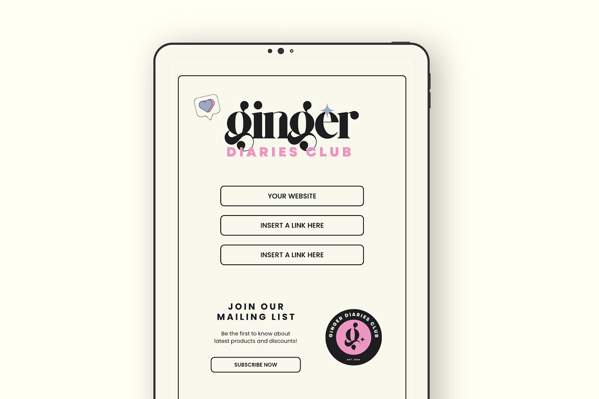 Canva Link In Bio Template, a Landing Page Template by Anna Design Studio (Photo 10 of 11)