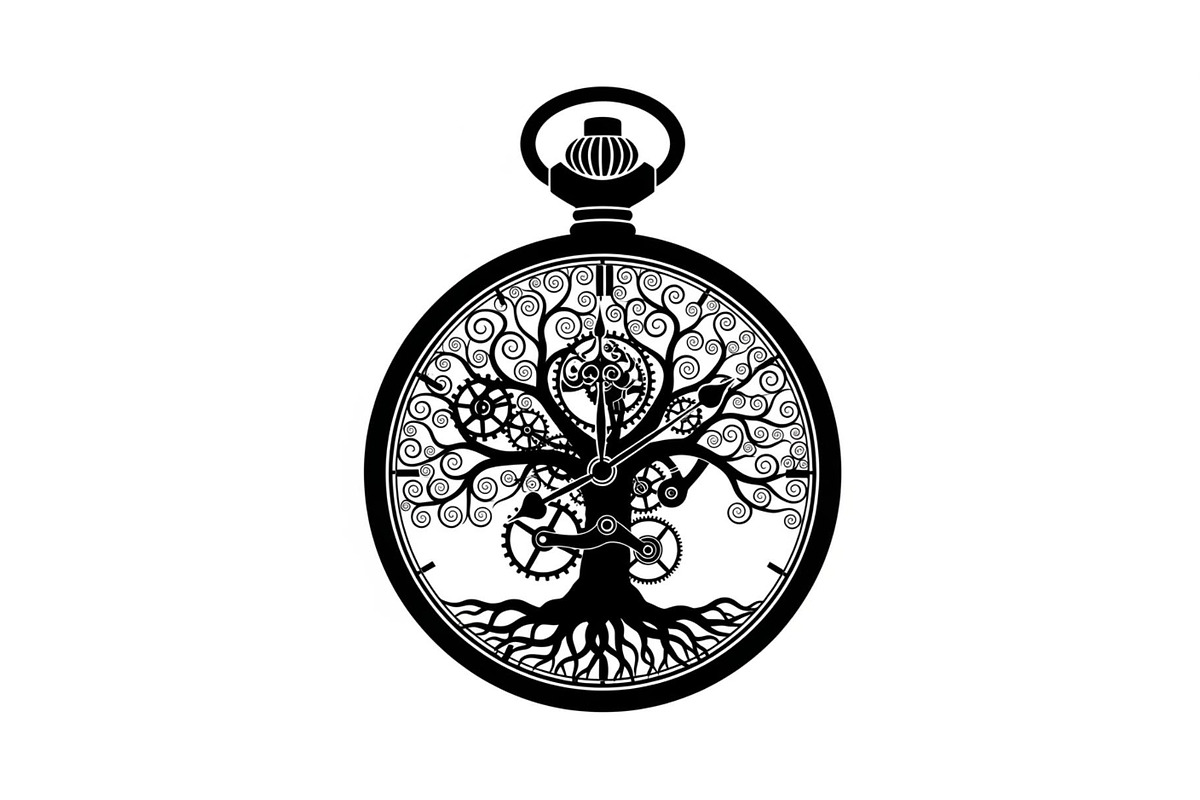 Steampunk Tree of Life Symbol Bundle, an Illustration by yasushie (Photo 10 of 31)