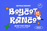Boycot Ranco, a Sans Serif Font by Ideal Eksis (Thumbnail 1 of 9)