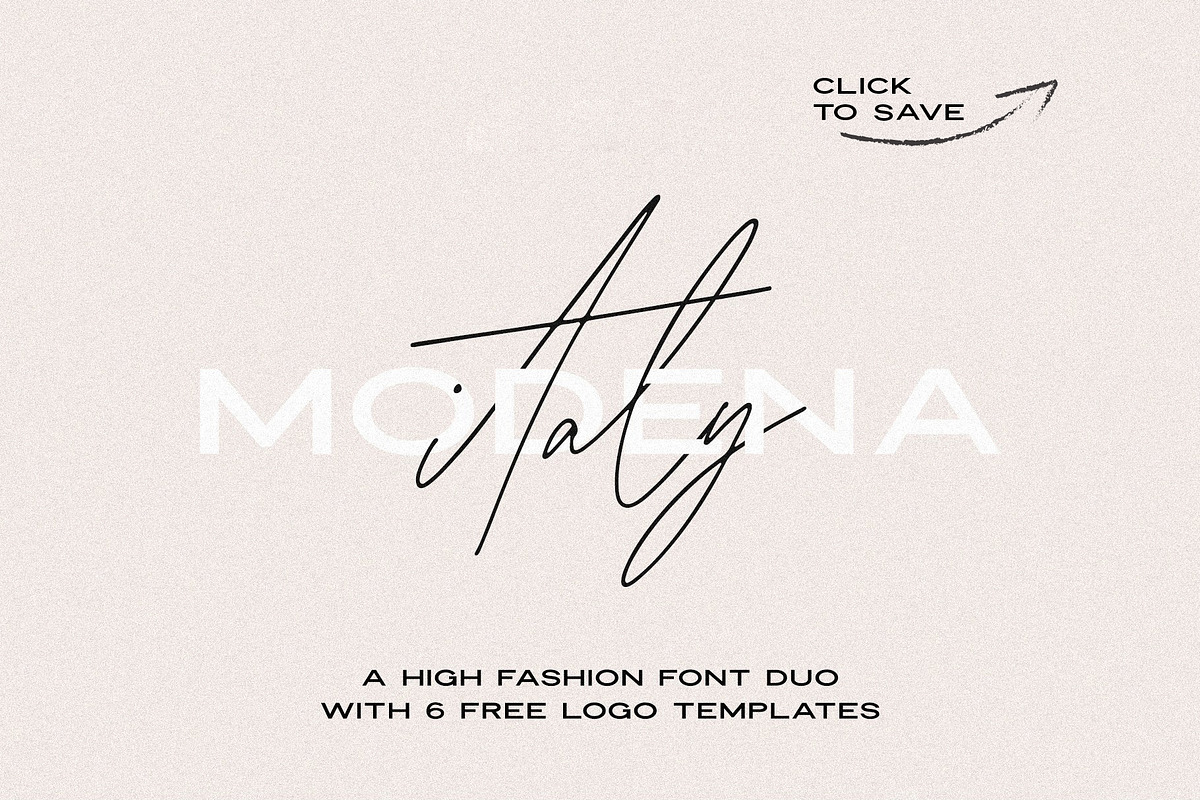 Modena | Duo with 6 Free Logos