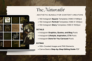 The Naturalist Social Media Bundle, a Social Media Template by The Flossy Finch (Thumbnail 3 of 22)