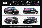 Delivery Van Mockup Set , an Advertising Mockup by ForgeDesign (Thumbnail 1 of 7)