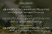 Kyros, a Script Font by Bokuto Studio (Thumbnail 11 of 11)