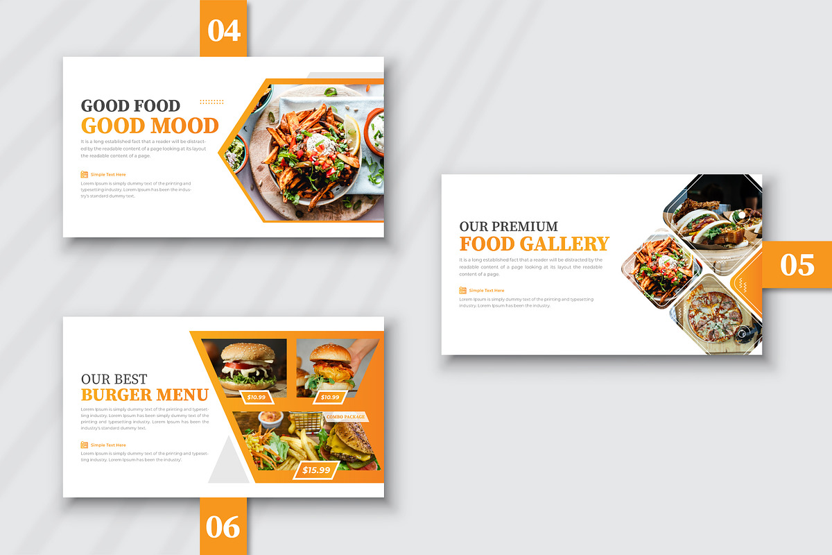 Fast Food Powerpoint & Slide, a Presentation Template by pixelcreatx (Photo 2 of 3)