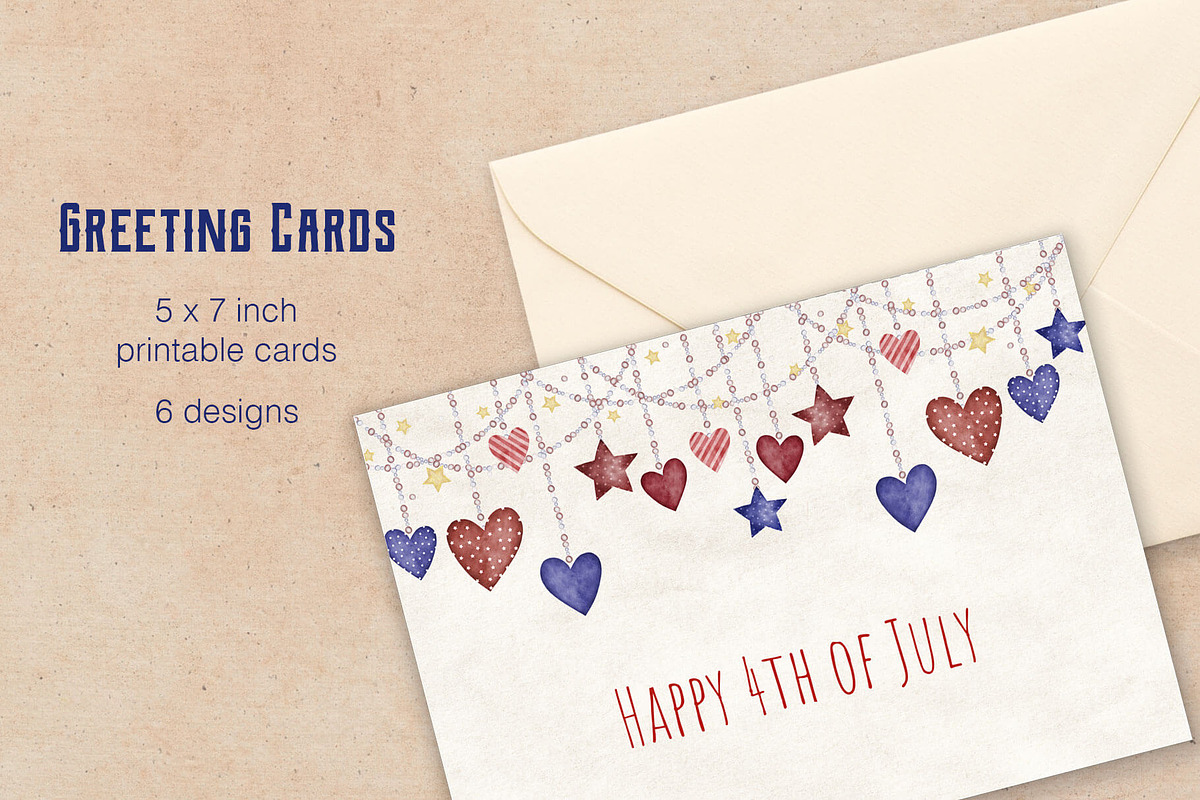 Patriotic Clipart Bundle, a Seasonal Illustration by Maggie Stilwell Design (Photo 13 of 16)