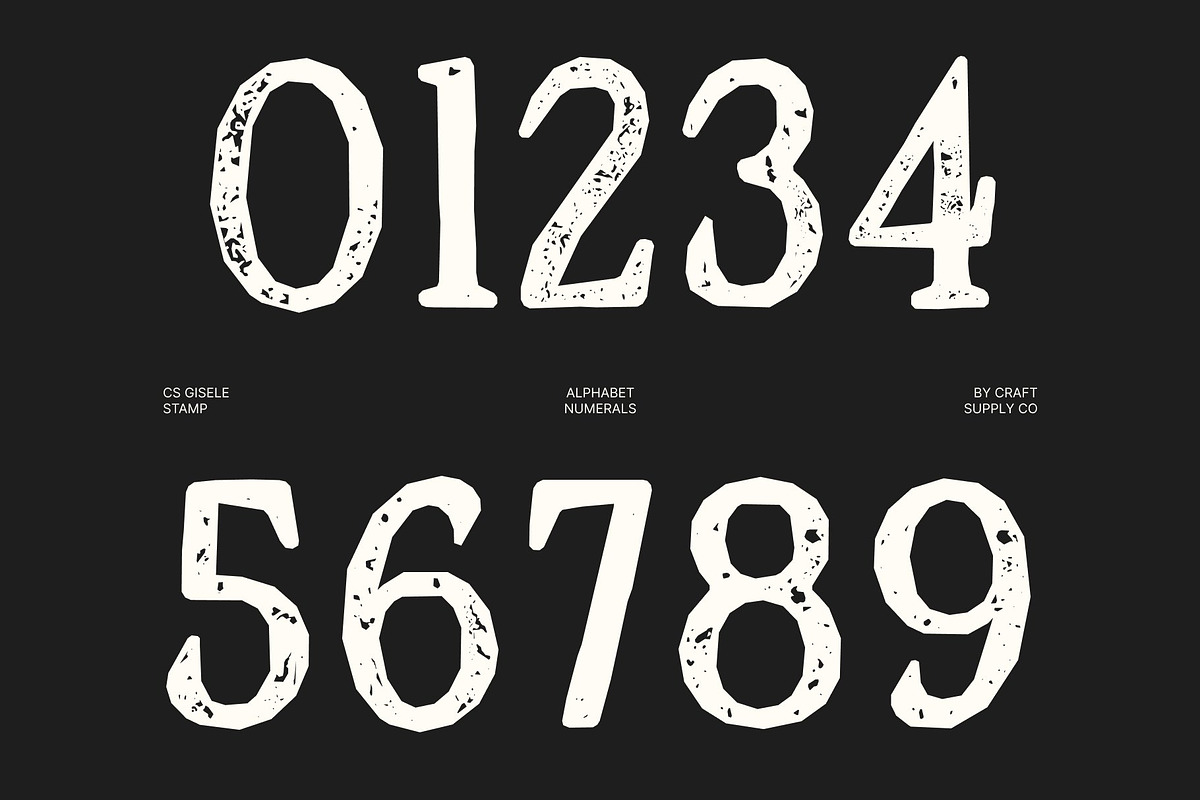 CS Gisele Stamp, a Serif Font by Craft Supply Co. (Photo 5 of 8)