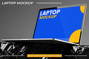 Modern Laptop Mockup Screen, a Mac Mockup by Viswal Studio (Thumbnail 1 of 2)