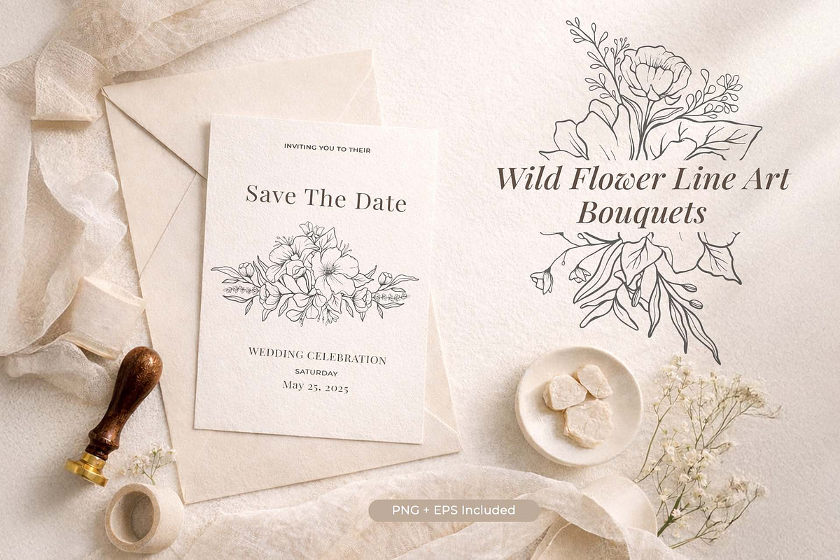 Wild Flowers Botanical Illustration, a Decorative Illustration by Papatongartist (Photo 2 of 14)
