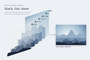 Mountain Silhouettes Vol. 2, an Object Graphic by Build Interactive (Thumbnail 5 of 9)