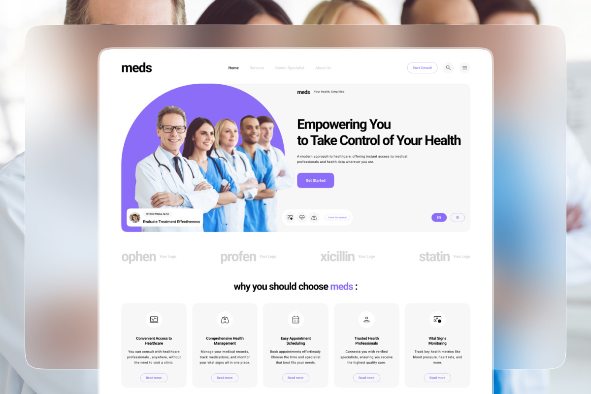 Meds - Healthcare Landing Page, a Landing Page Template by twinstd (Photo 5 of 5)