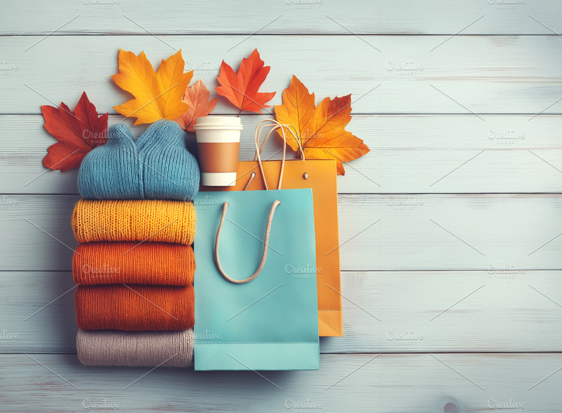 Cozy Autumn Shopping Vibes, an Arts & Entertainment Photo by Ocean Digital Art