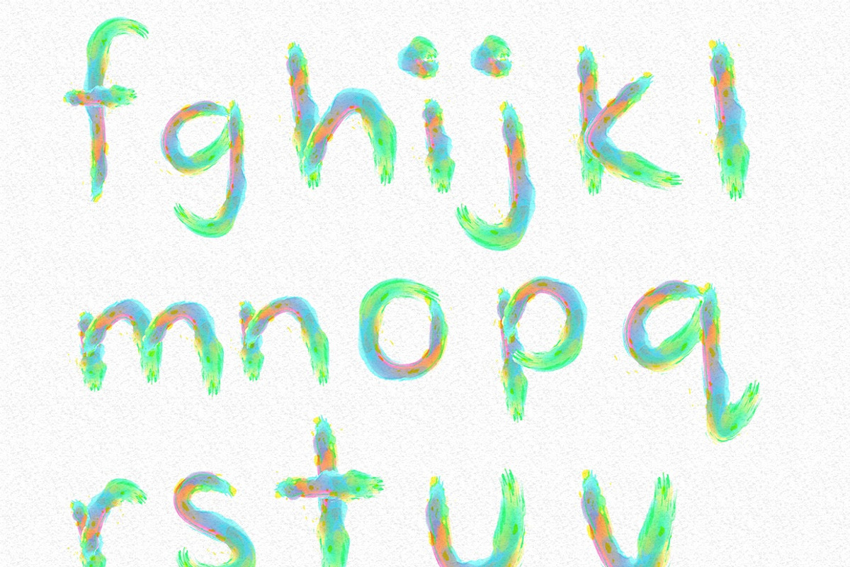 Watercolor Alphabet preview 5