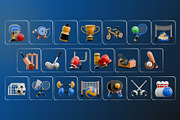 Sport Gear & Kit 3D Icon Pack, an Object 3D Model by Haps Space (Thumbnail 4 of 4)