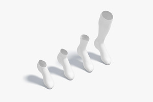 Single Socks On Tiptoe 3D Model