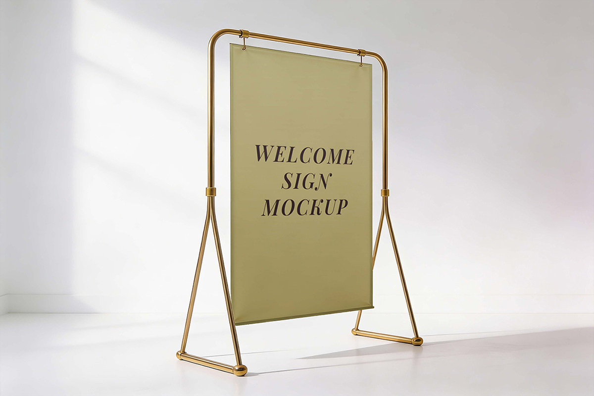 Welcome Sign Mockup, a Product Mockup by Pitchlook.Studio (Photo 3 of 4)