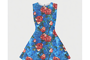 Stained Glass Red Rose Pattern, a Pattern Graphic by Paper & Pattern Studio (Thumbnail 4 of 8)