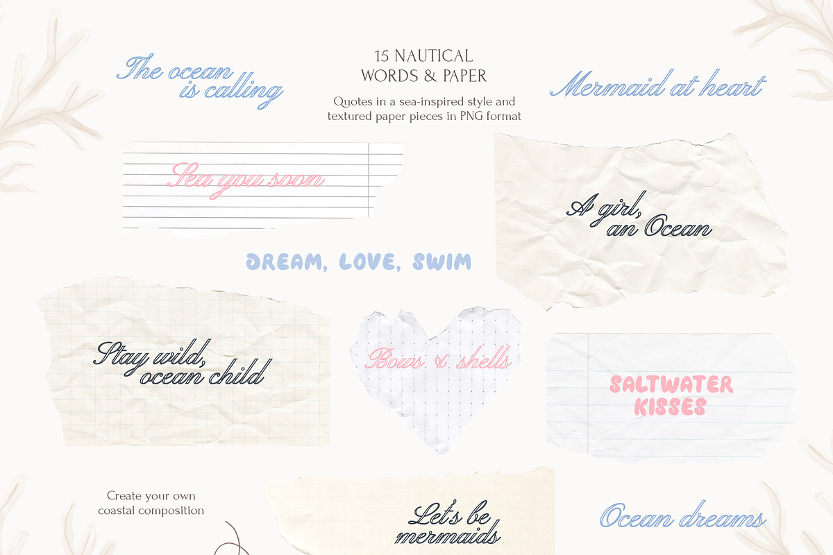 Dreamy Sea Watercolor Collection, a Decorative Illustration by Eva Gentle (Photo 10 of 12)