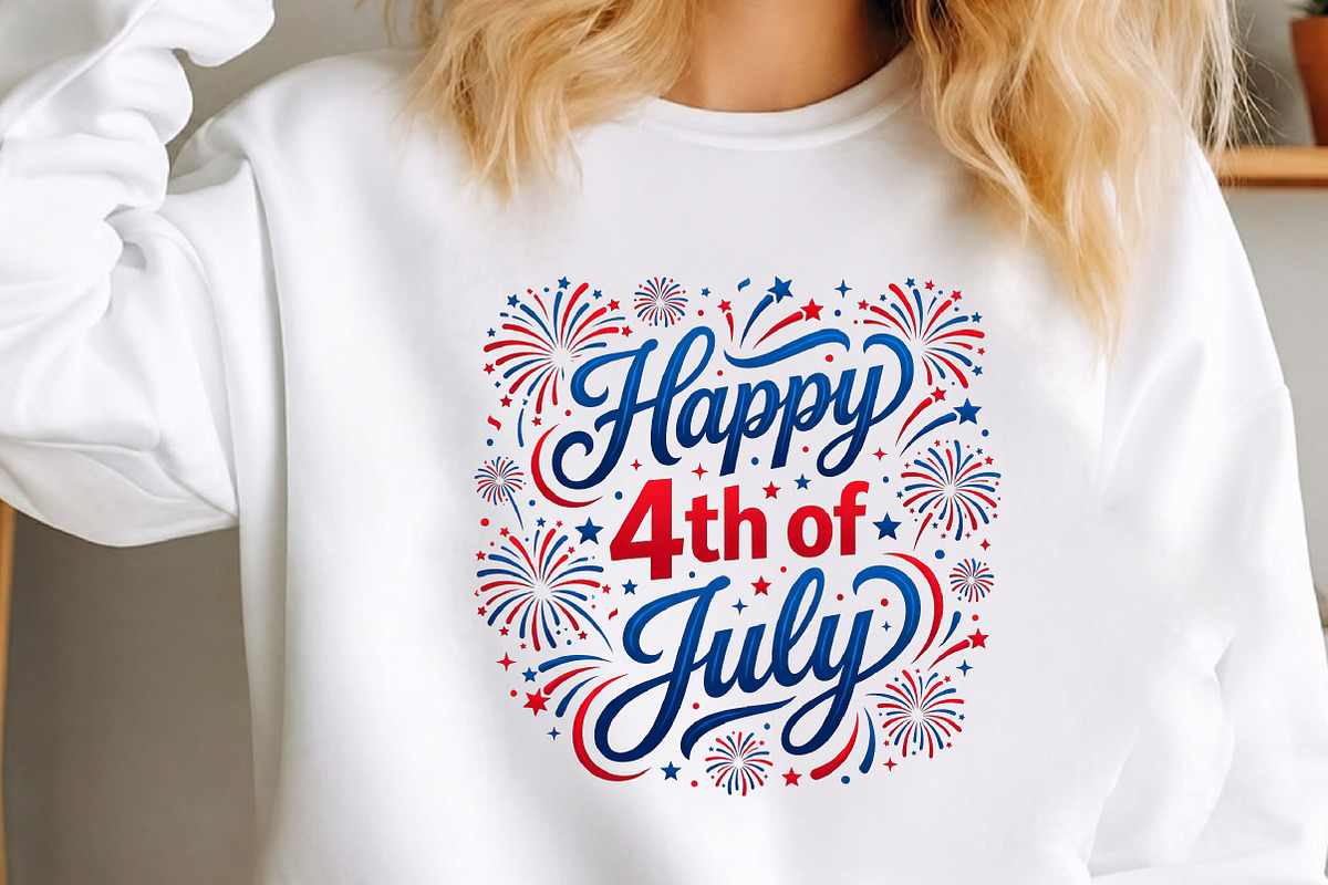 Happy 4th of July Sublimation PNG, a Seasonal Illustration by Canvas Craft (Photo 2 of 6)