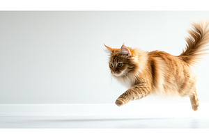 Playful red tabby maine coon cute, an Animal Photo by Nature and travel