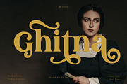 Ghitna - Retro Serif Font, a Serif Font by BrandSemut (Thumbnail 1 of 10)